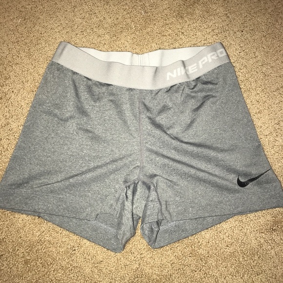 Nike Pants - Nike Pro Grey Spandex Shorts